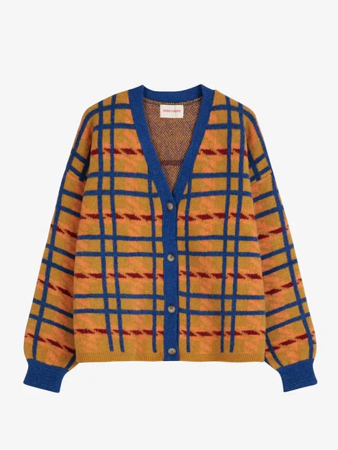 Image of 1-Cardigan multicolor cuello V