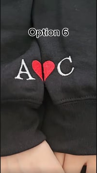 Image 6 of Sleeve Initials Hoodie/Sweatshirt