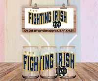 Notre Dame Fighting Irish Football Double Sided Uv Dtf Wrap FB63
