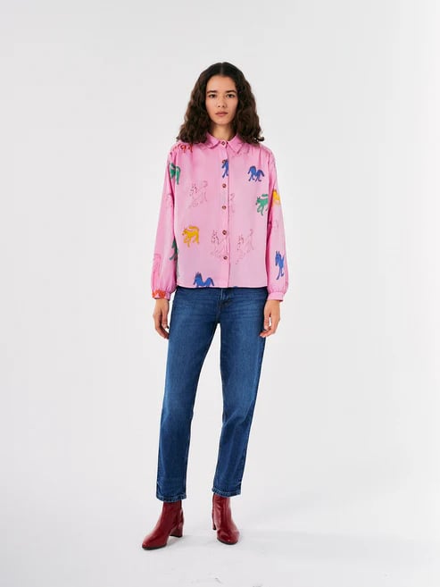 Image of 1-Camisa estampada caballos