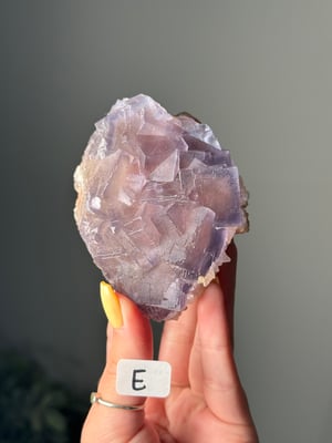 PURPLE CUBIC FLUORITE FROM -PAKISTAN- E