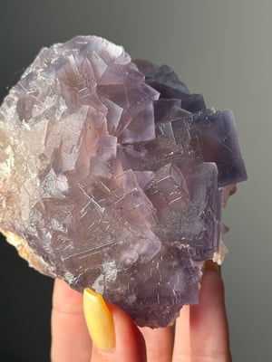 PURPLE CUBIC FLUORITE FROM -PAKISTAN- E