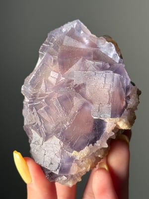 PURPLE CUBIC FLUORITE FROM -PAKISTAN- E