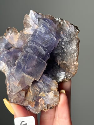 PURPLE CUBIC FLUORITE FROM -PAKISTAN- G