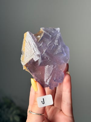 PURPLE CUBIC FLUORITE FROM -PAKISTAN- J