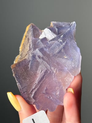 PURPLE CUBIC FLUORITE FROM -PAKISTAN- J