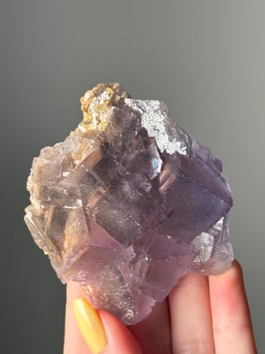 PURPLE CUBIC FLUORITE FROM -PAKISTAN- O