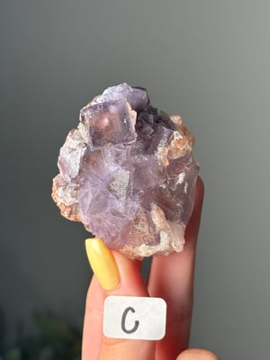 SMALL PURPLE CUBIC FLUORITES FROM -PAKISTAN- 