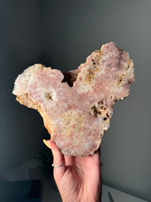 NATURAL HEART PINK AMETHYST SLAB