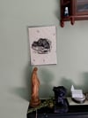 neolithic stone A5 linoprint