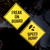 Diamond Hazard Signs (2 variants)