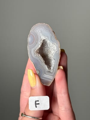 LARGE BRAZILIAN AGATE GEODES F-J