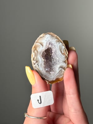 LARGE BRAZILIAN AGATE GEODES F-J