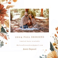 2024 Fall Photo Sessions DEPOSIT