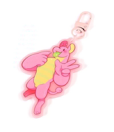 Gummy and The Doctor -- Pink Acrylic Gummy Charm DarkChibiShadow