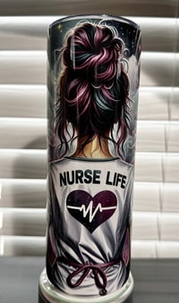 Image 1 of Nurse Life Tumbler 20 oz Stainless Steel Tumbler/New Nurse Grad Tumbler