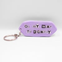 On My Way to Therapy Keychain