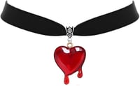 Bloody undead heart choker