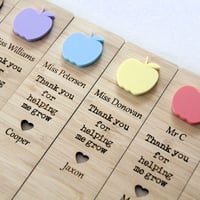 Image 1 of Thank You For Helping Me Grow Bookmark. Teacher Gift.