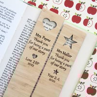 Image 5 of Thank You For Being Part Of My Story. Teacher Bookmark. Teacher Gift.