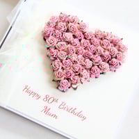 Image 2 of Personalised Happy Birthday Card. Many Colours. Gift Boxed Greeting Card.