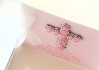 Image 2 of Girl Personalised Card for Christening, Baptism, First Holy Communion, Confirmation.