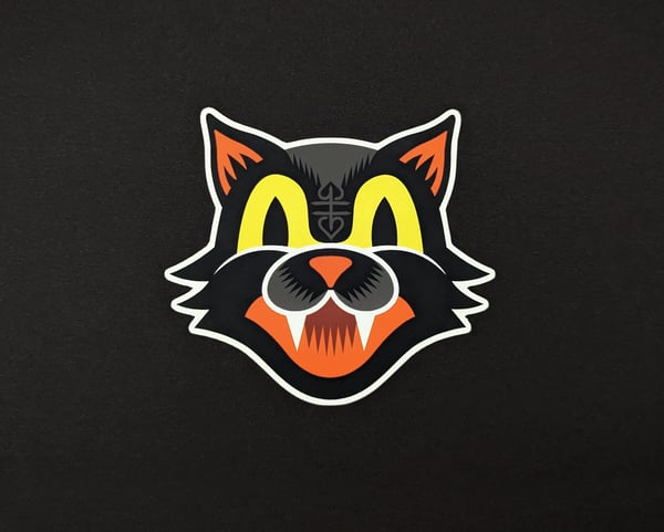 Image of Black Cat Sticker