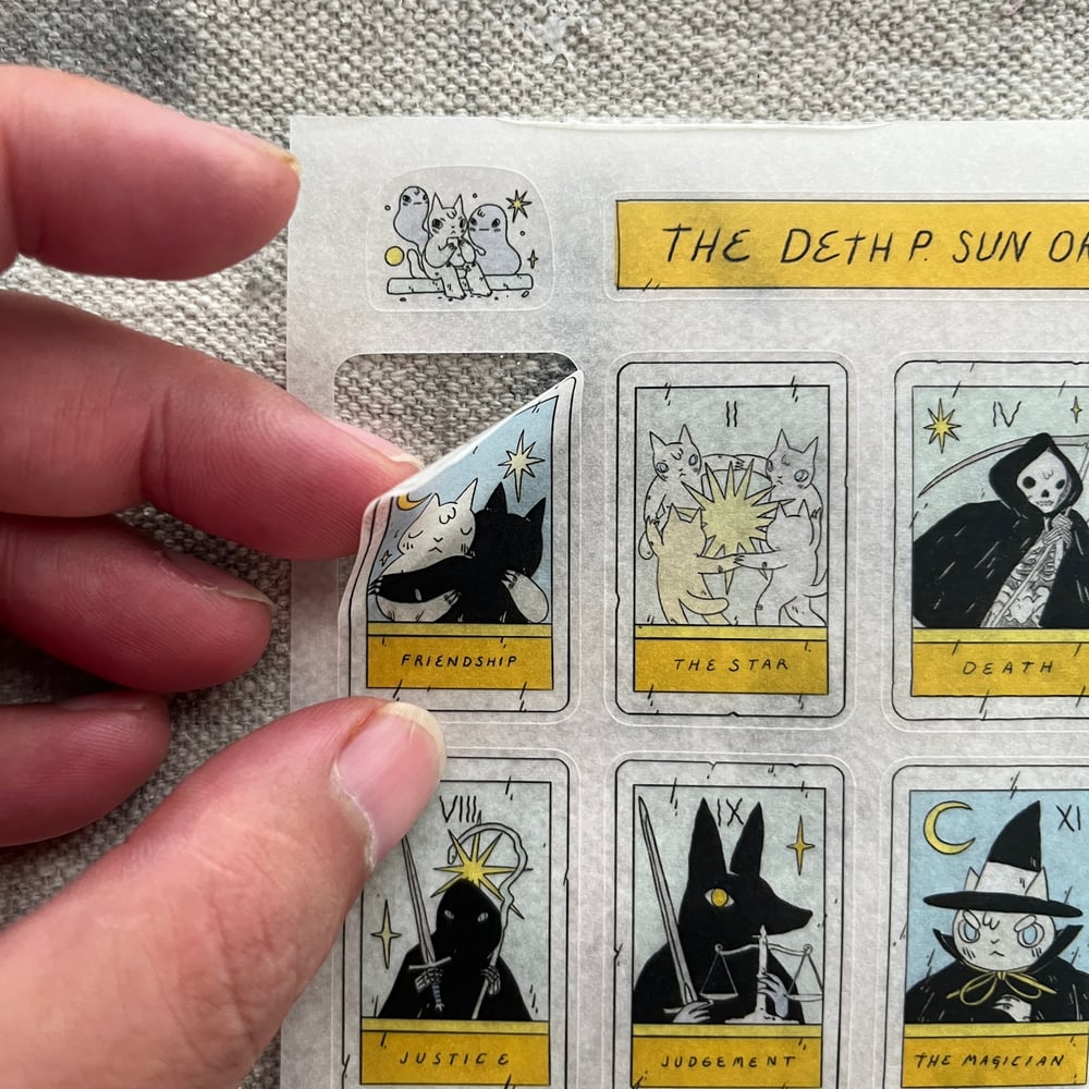 Image of Oracle Tarot Deck Sticker Sheet