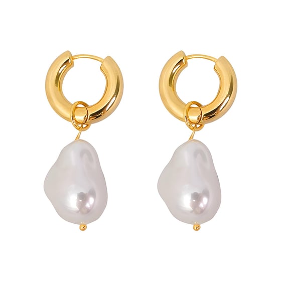 Image of Chiara Pearl Drop Earrings