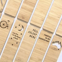 Image 8 of Bamboo Bookmark. Australia Souvenir. Book Lover Gift. Bookmarks.