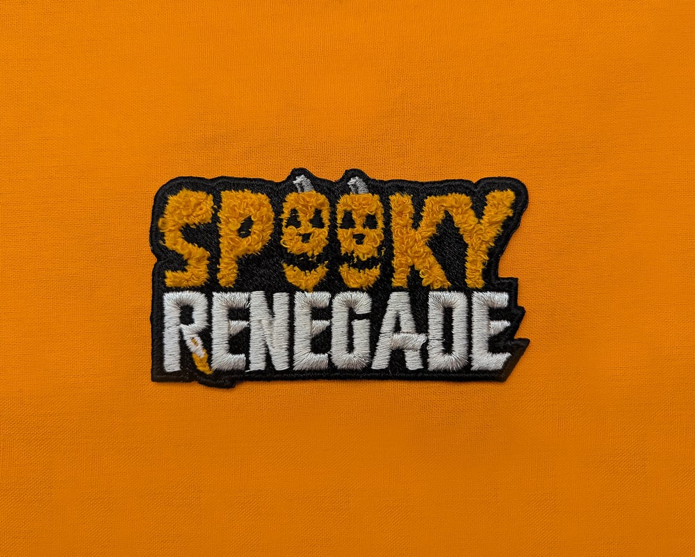 Image of Spooky Renegade Fuzzy Embroidered Patch