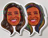Image 3 of NY Attorney General Letitia James Face Sticker