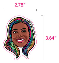 Image 5 of NY Attorney General Letitia James Face Sticker