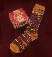 Image 2 of Mac Sabbath Bat Burger socks 