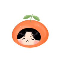 Image 2 of Tangerine Yoongi - Sticker