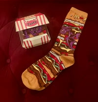 Image 3 of Mac Sabbath Bat Burger socks 