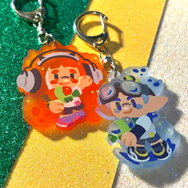 Candied Squidkids - Frosted Colored Acrylic Charms