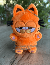 Image 1 of 12cm / 5inch Garfield Plush Keychain