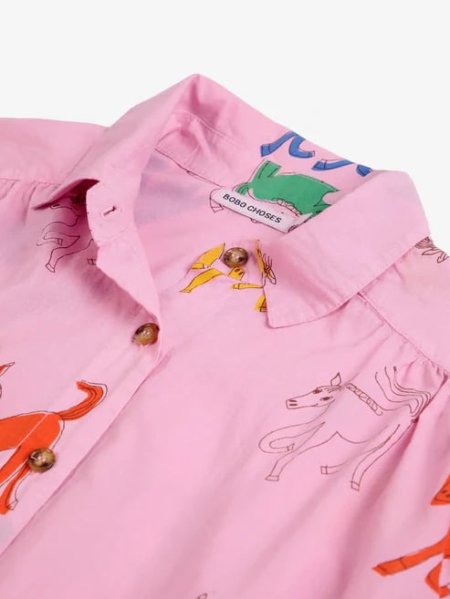 Image of 1-Camisa estampada caballos