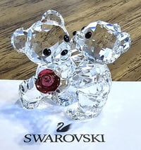 Crystal rose bear🌹 duo figurine.