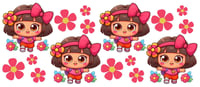 Dora Explorer Girl Double Sided Uv Dtf Wrap W0754