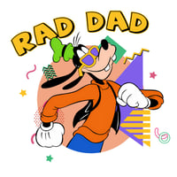 Rad Dad Goofy Double Sided Uv Dtf Decal D2077