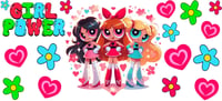 Girl Power Double Sided Uv Dtf Wrap W0693