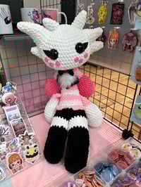 Image 2 of Hazbin Hotel - Angeldust crochet plush preorder