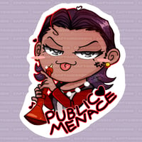 Image 4 of Public Menace Sylv Sticker 10x10cm