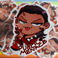 Image 1 of Public Menace Sylv Sticker 10x10cm