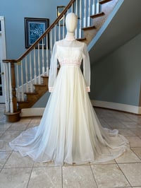 Image 1 of 1970s Pink Wedding Dress