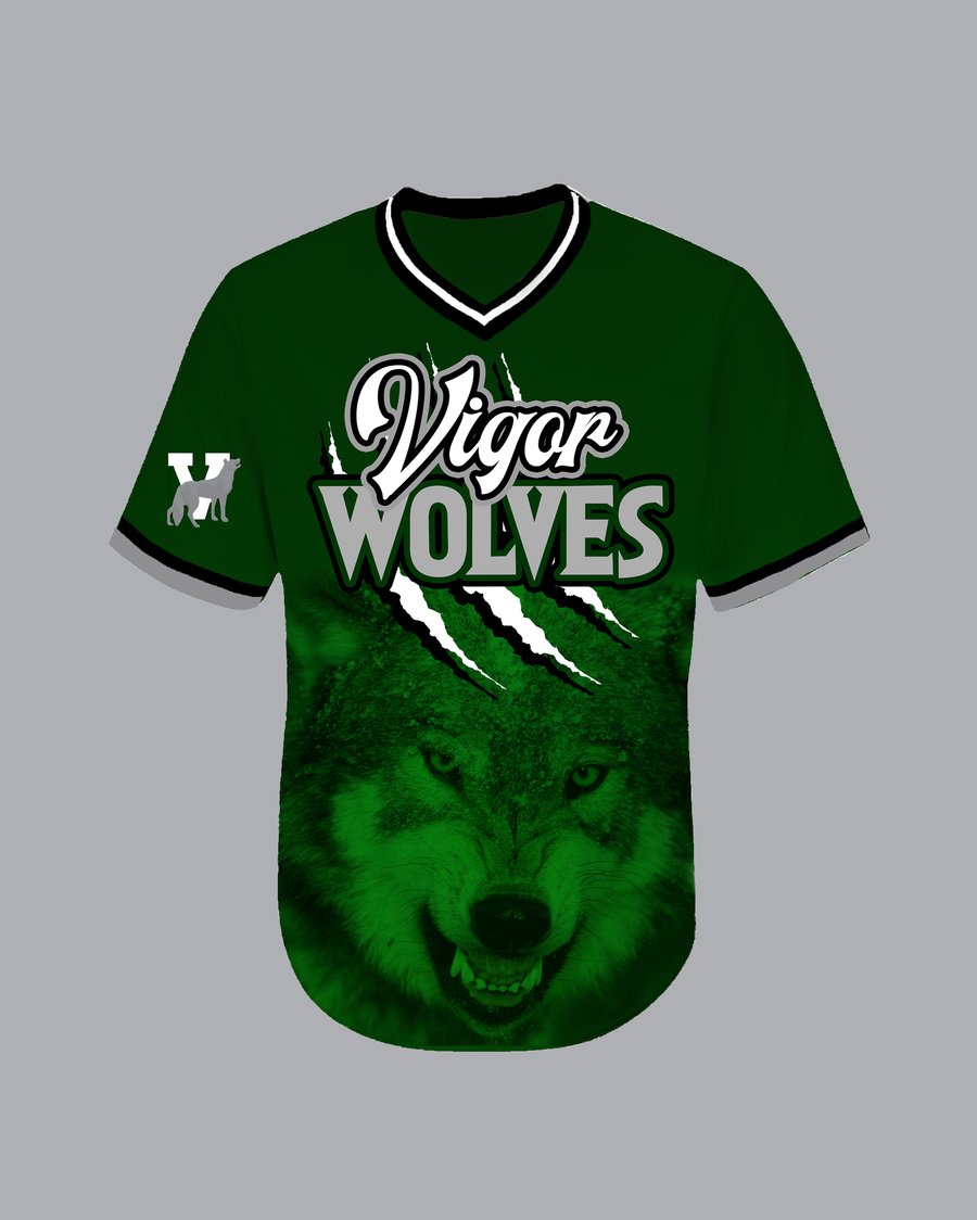 Image of The Green Vigor Wolf Pullover Jersey