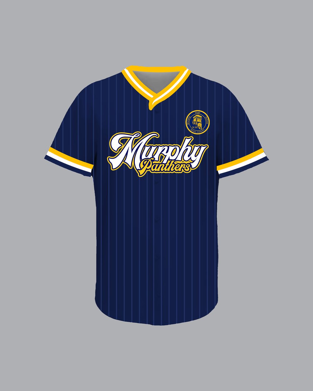 Image of Murphy Panthers Striped Button Up Jersey