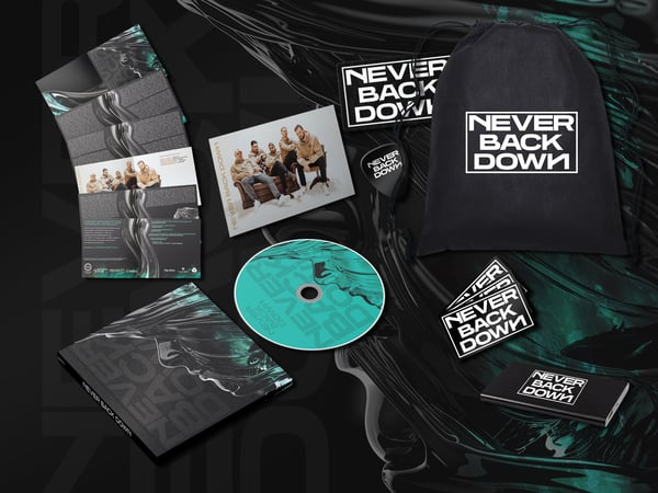 Image of New Album - Never Back Down Deluxe CD Version